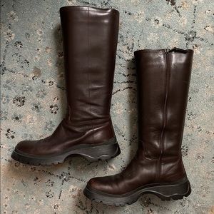 Brown Leather Prada Boots size 38